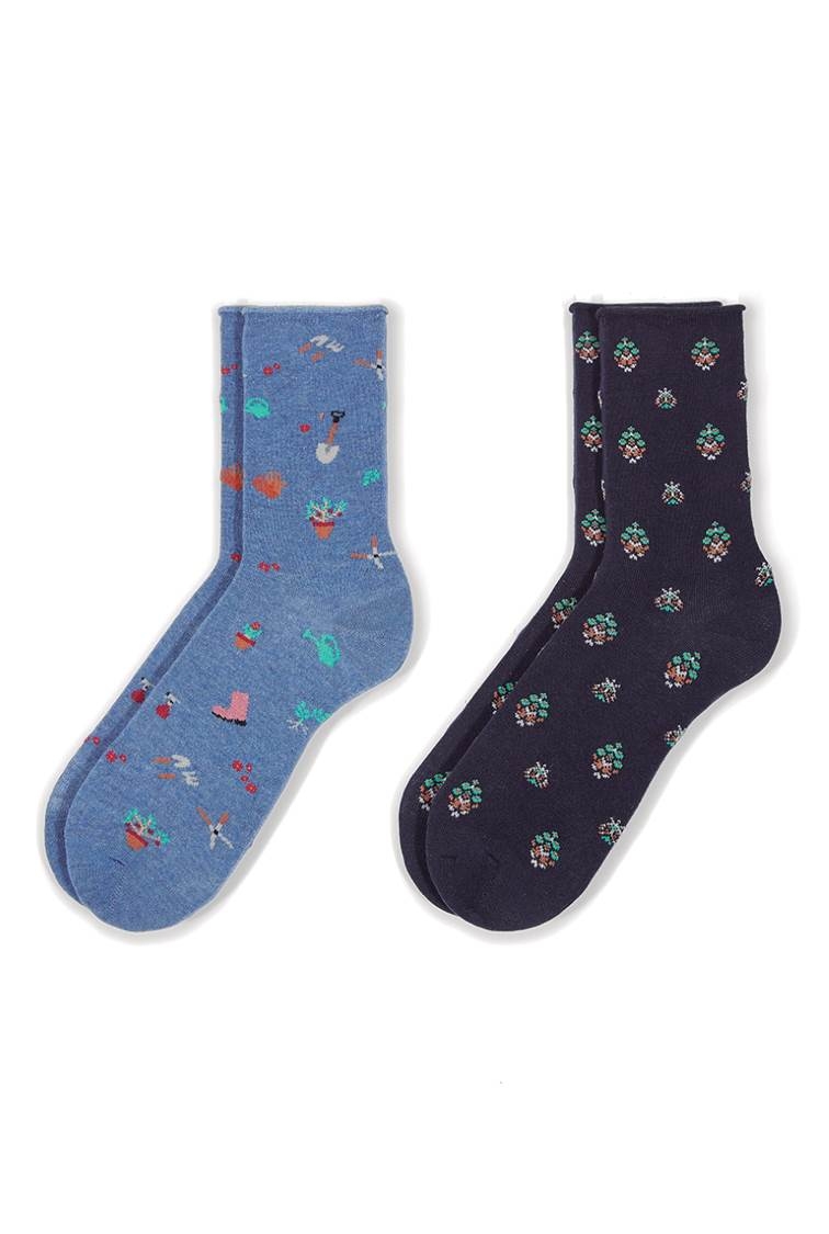 Pack 2 Calcetines Flores Soxland