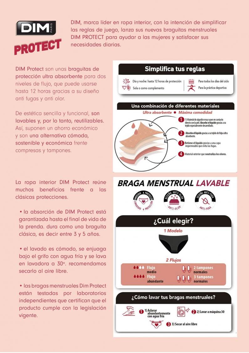 Braga Menstrual Flujo Medio Dim