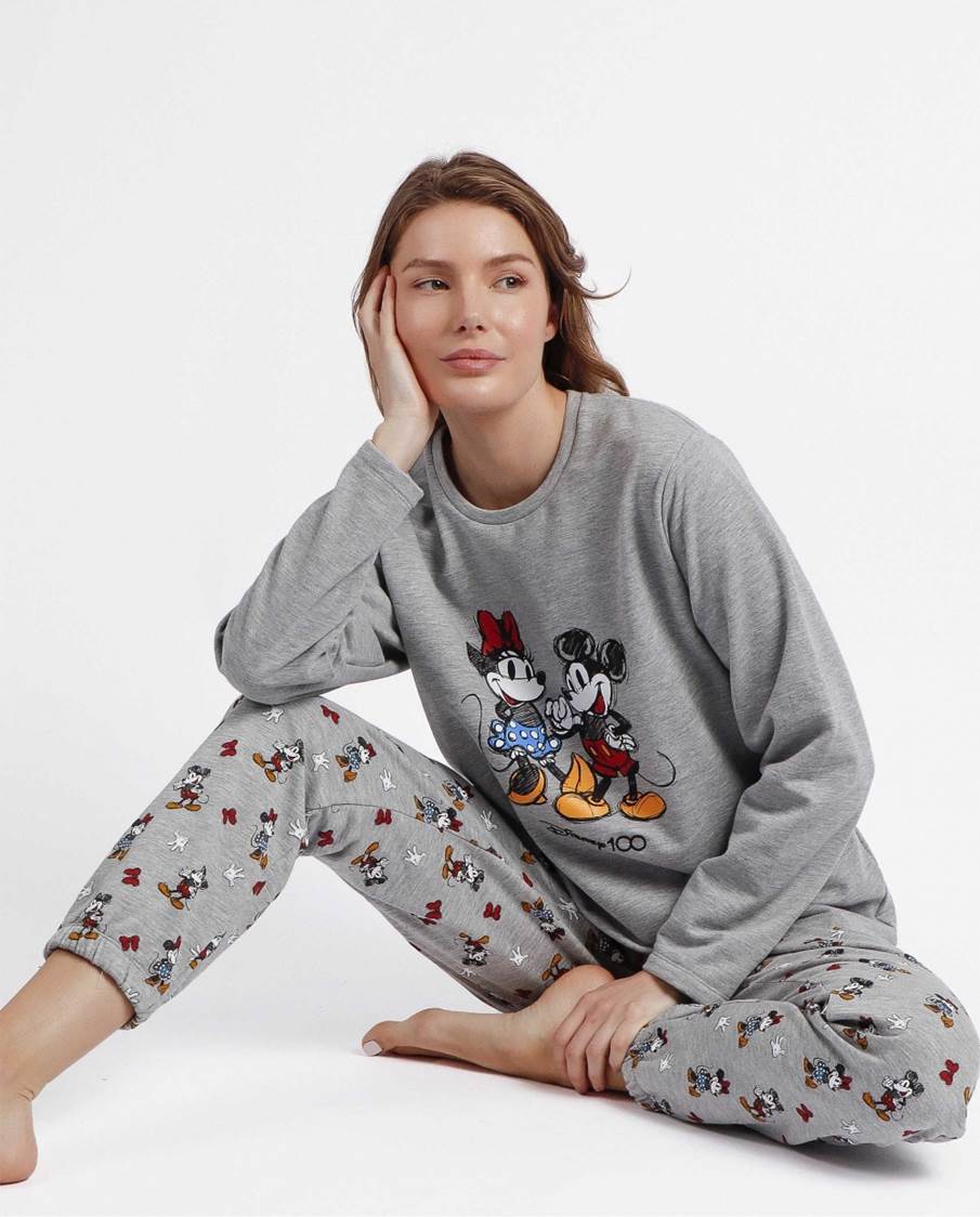 Pijama Largo Minnie & Mickey Admas