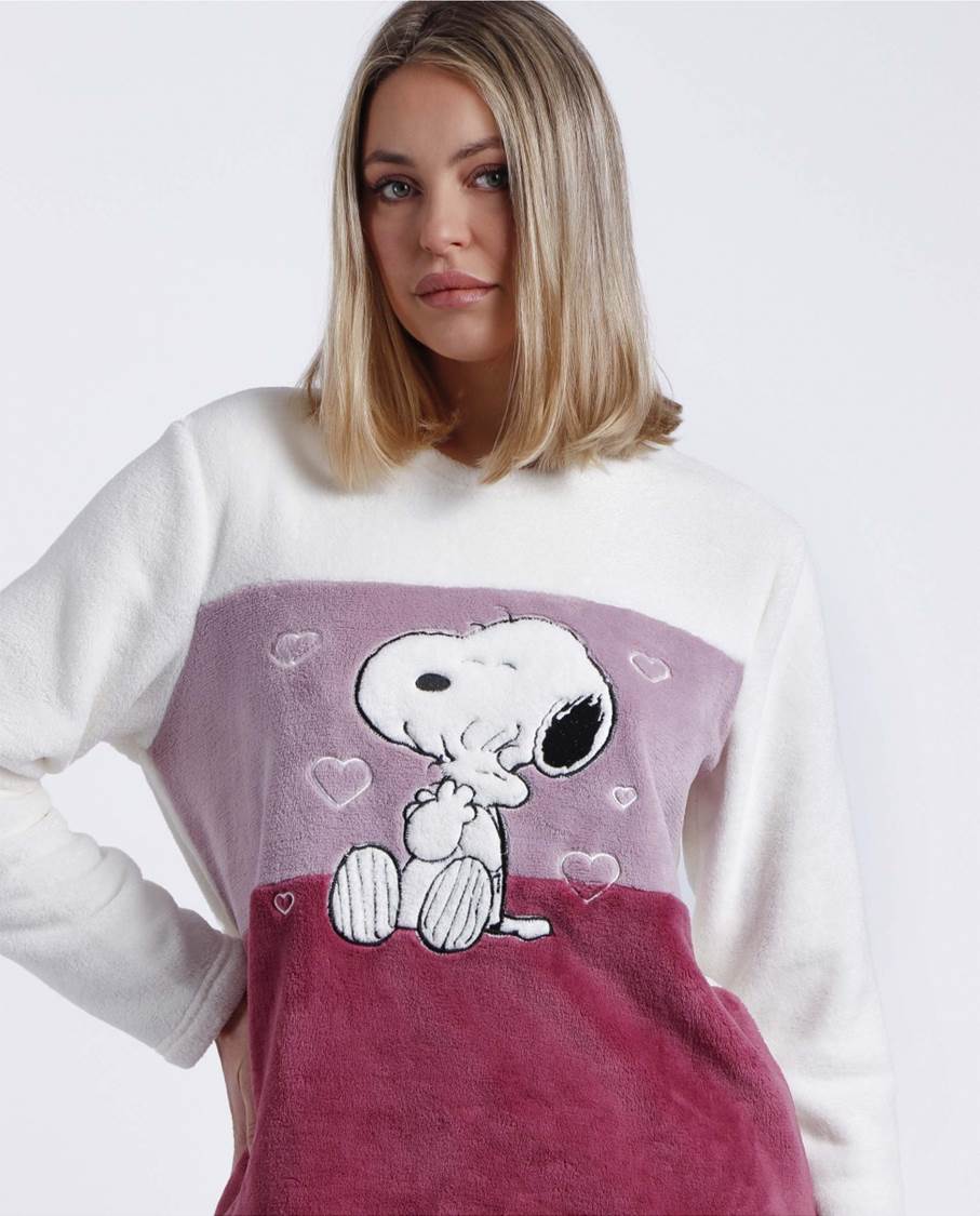 Pijama Largo Coralina Snoopy Admas