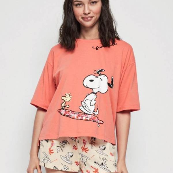 Pijama Corto Snoopy Surf Gisela